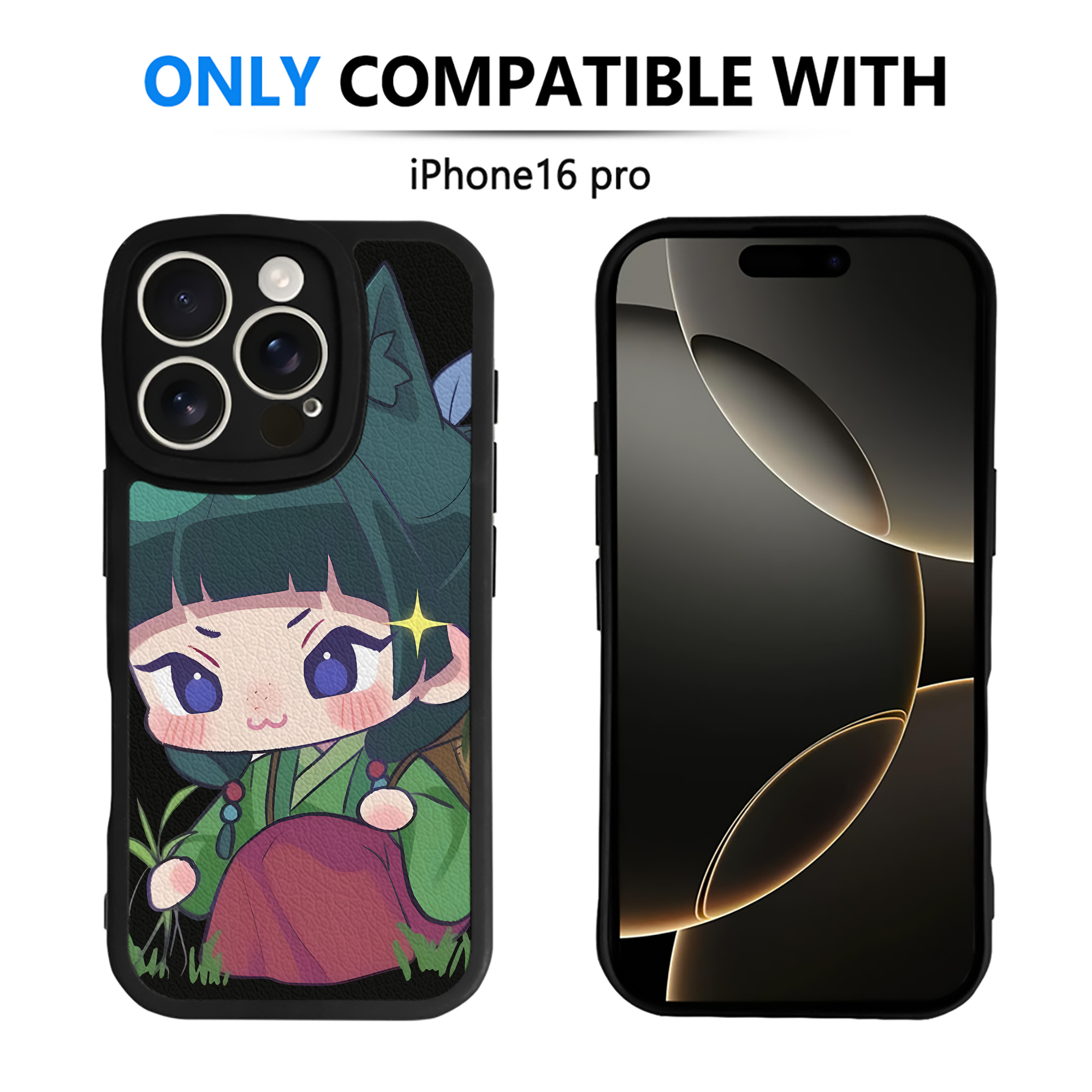 （画像用） 薬屋のひとりごと The Apothecary Diaries 【iPhone 16シリーズ対応】シリコンスマホケース（レザー調） 材質：シリコン